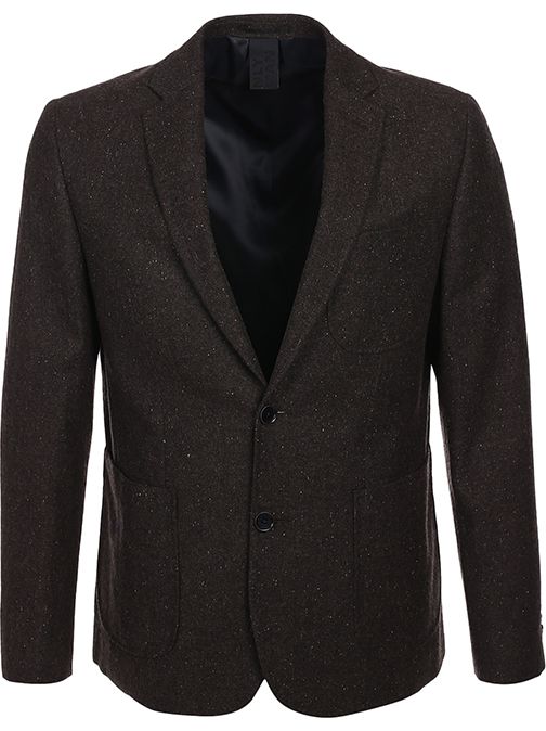 Light Brown Textured Blazer - Image 4