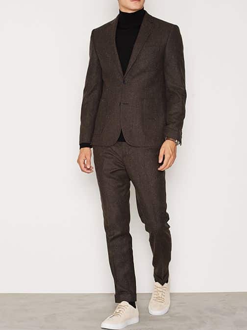 Light Brown Textured Blazer - Image 3