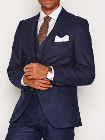 Navy Textured Blazer