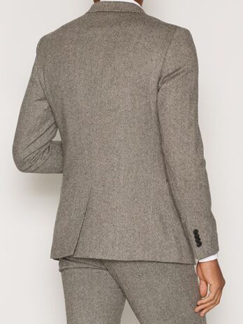 Brown Check Suit Jacket