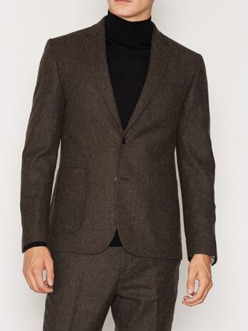 Light Brown Textured Blazer