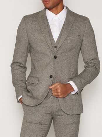 Brown Check Suit Jacket